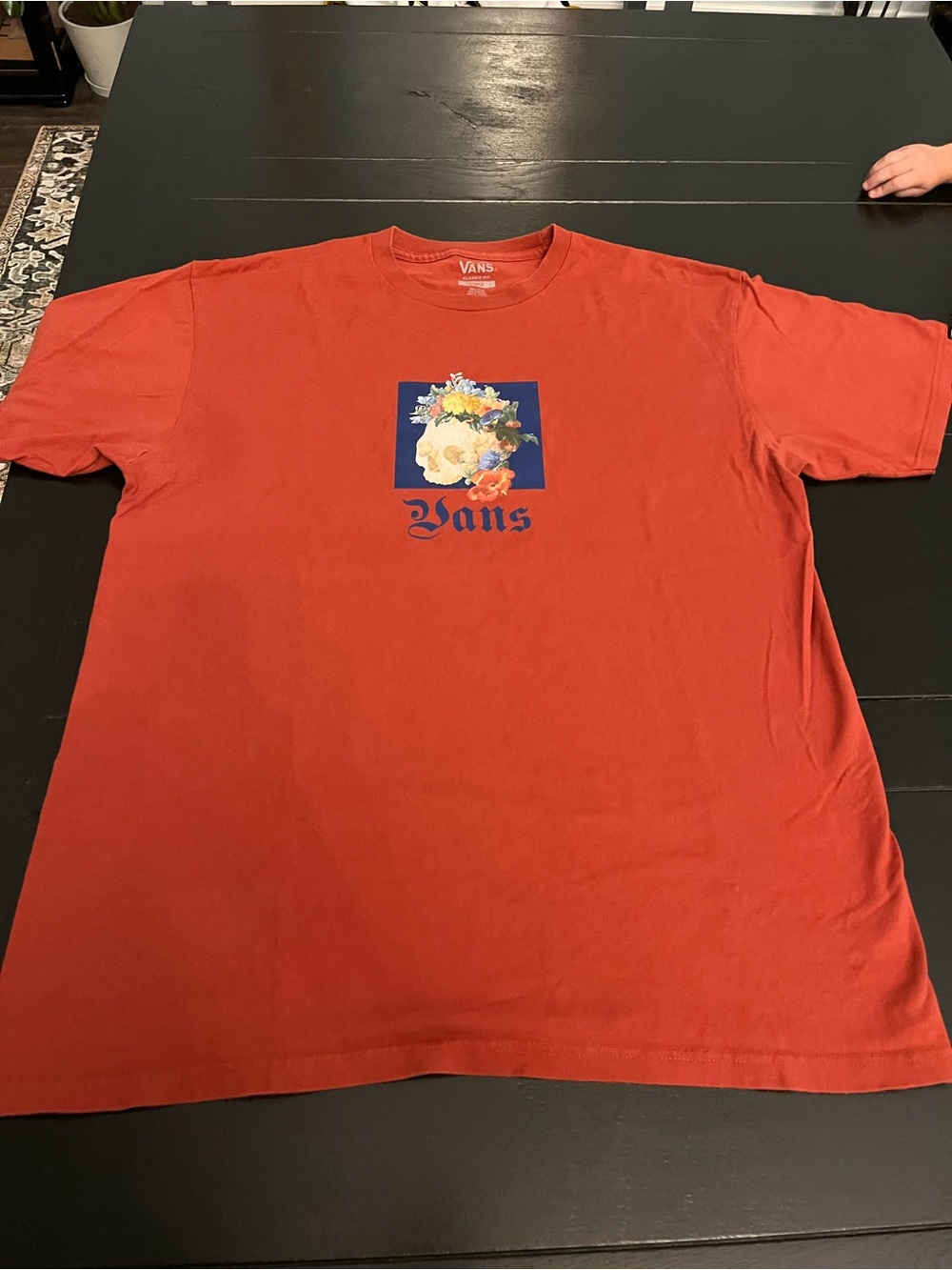 Vans Men’s Rust Red Floral Graphic Tee